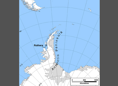 Rothera loaction map